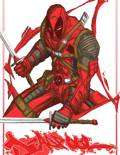 Graffiti Deadpool